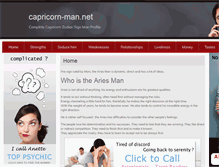 Tablet Screenshot of capricorn-man.net